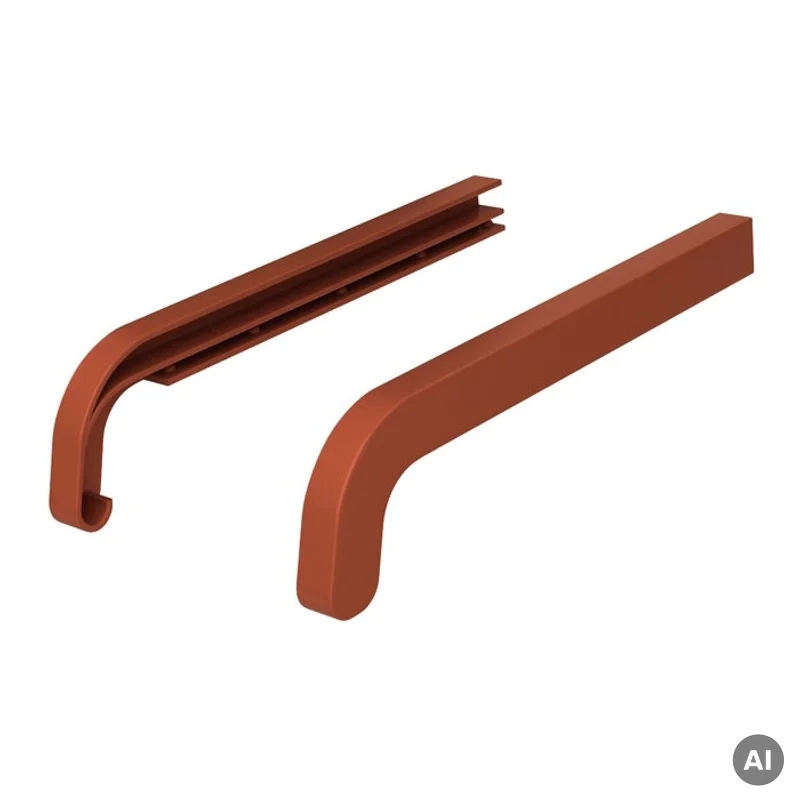 Zakończenia CEGŁA RAL 8004 350mm do parapetu zewnętrznego