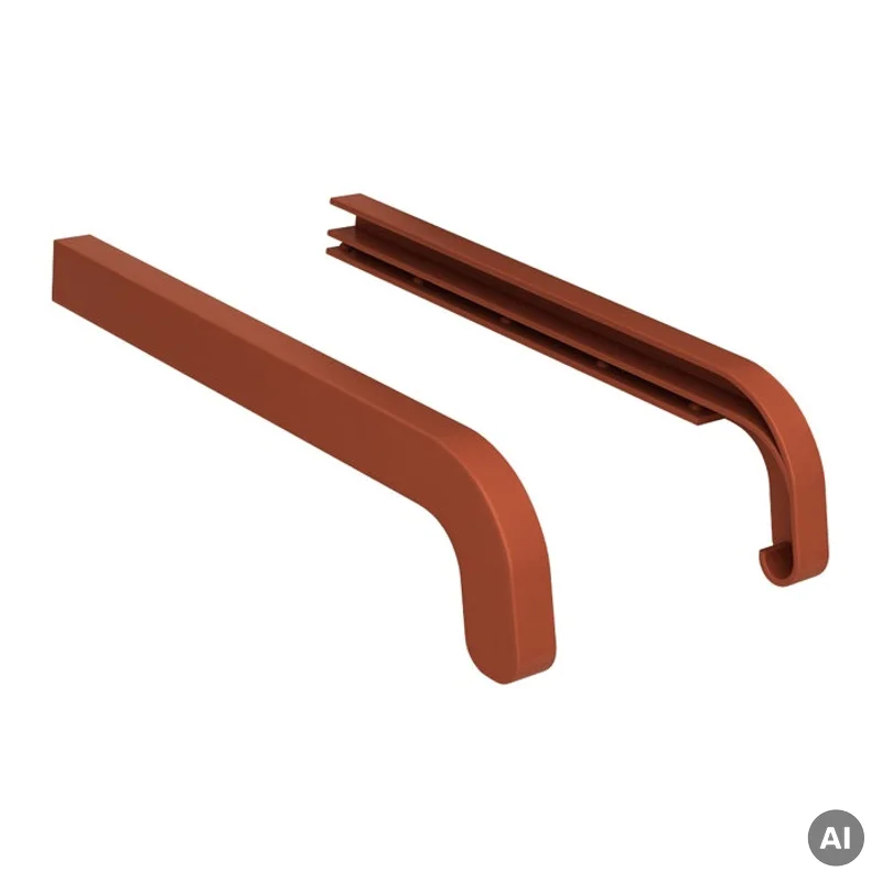 Zakończenia CEGŁA RAL 8004 350mm do parapetu zewnętrznego