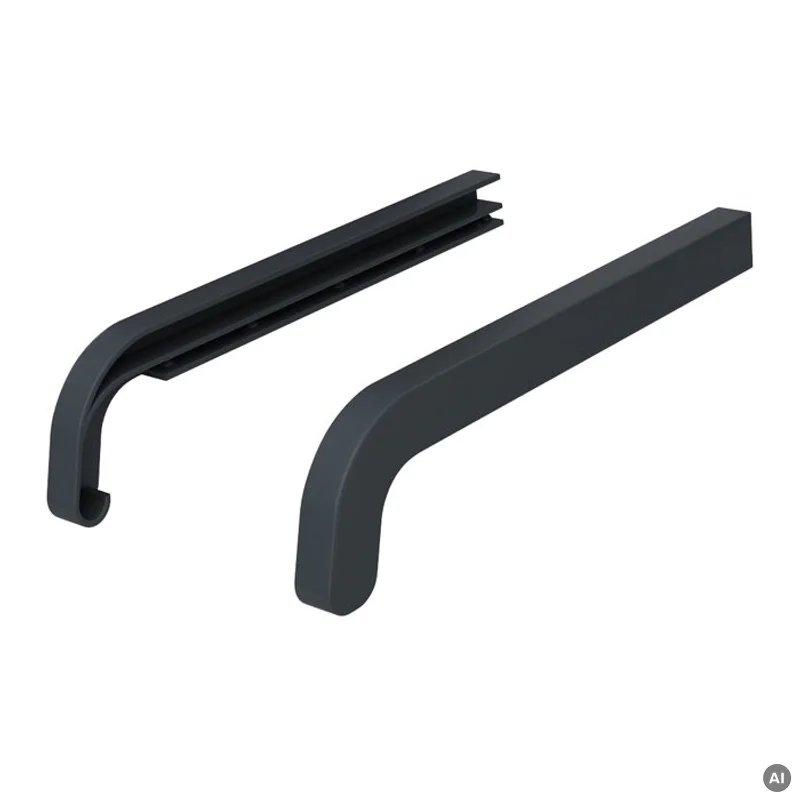 Zakończenia ANTRACYT RAL 7016 350mm do parapetu zewnętrzne