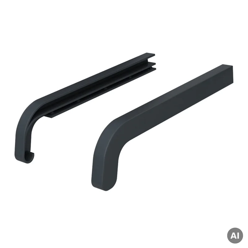 Zakończenia ANTRACYT RAL 7016 350mm do parapetu zewnętrzne