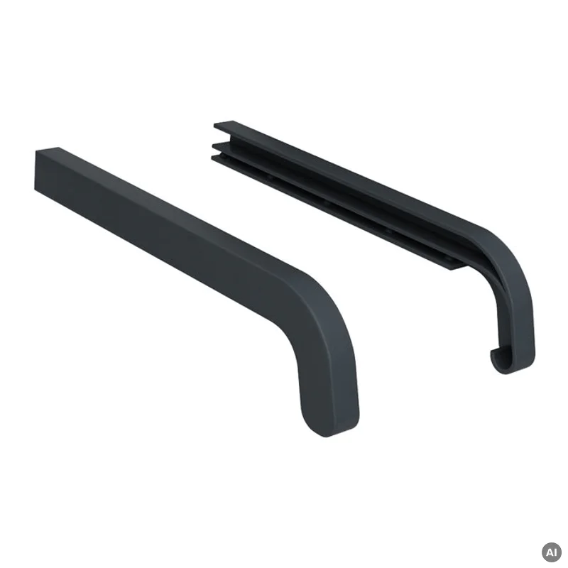Zakończenia ANTRACYT RAL 7016 350mm do parapetu zewnętrzne