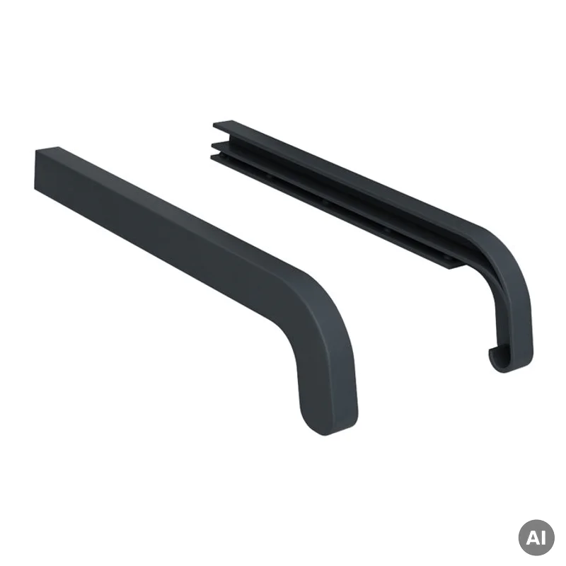 Zakończenia ANTRACYT RAL 7016 350mm do parapetu zewnętrzne