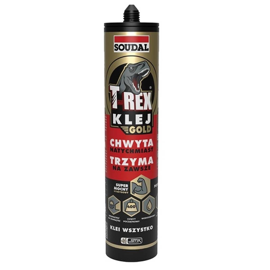 Klej montażowy T-REX GOLD 290ml biały 290 ml, KMTRG290B