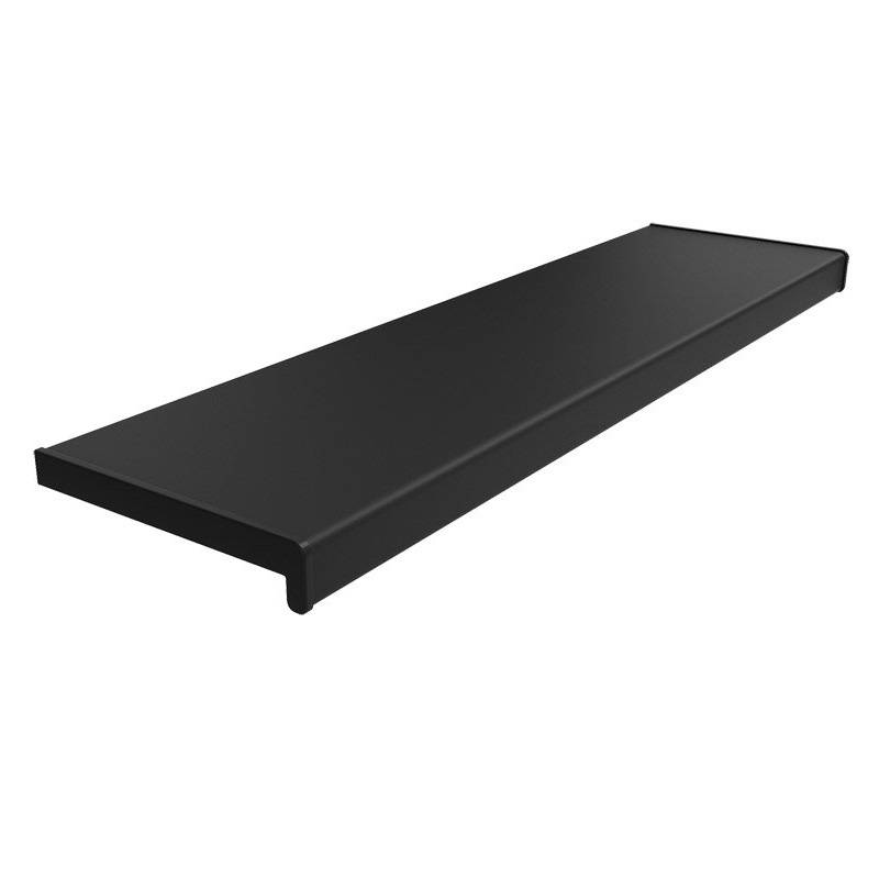 Parapet komorowy PCV 150-400mm Czarny Mat, 800CZAMAT150