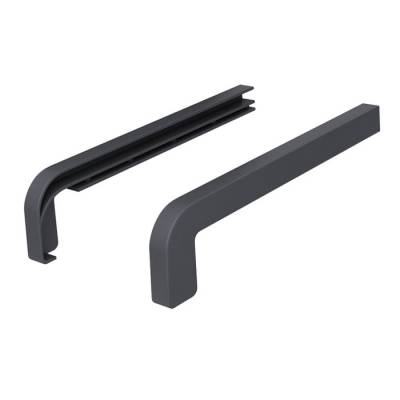 Zakończenia ANTRACYT RAL 7024 400mm do parapetu zewnętrznego Standard, 800.7024.00.04