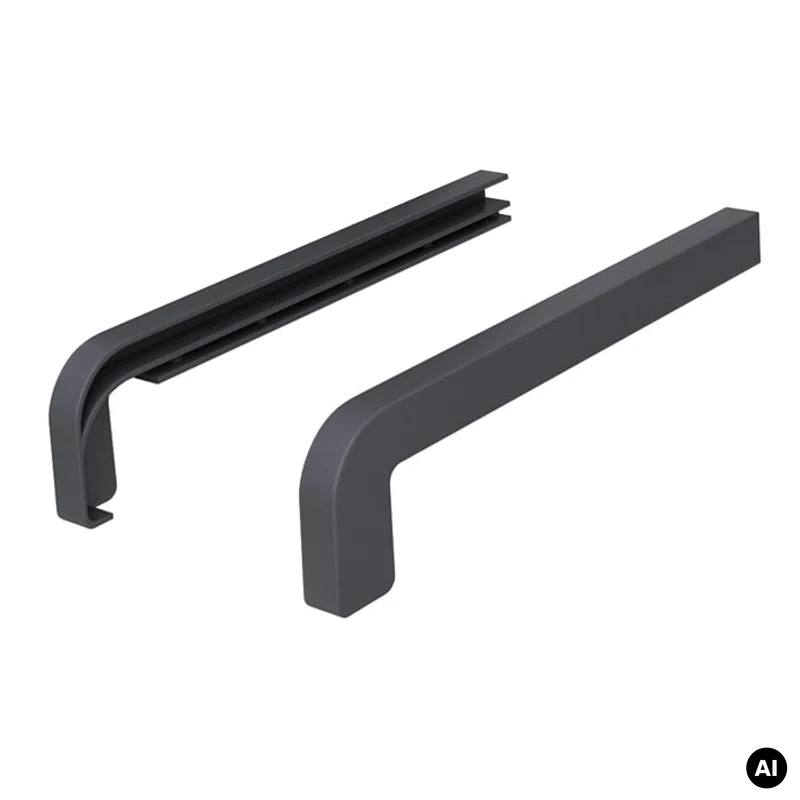 Zakończenia ANTRACYT RAL 7024 400mm do parapetu zewnętrzne