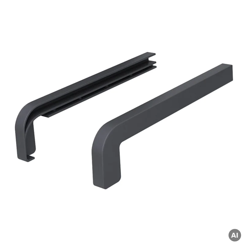 Zakończenia ANTRACYT RAL 7024 400mm do parapetu zewnętrzne