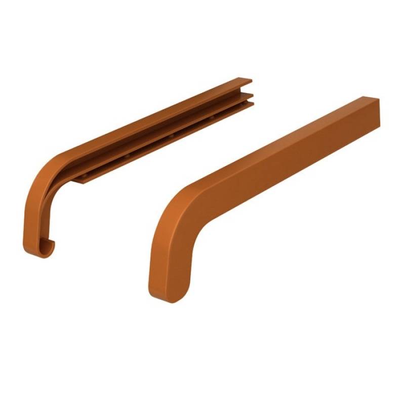 Zakończenia ZŁOTY DĄB 350mm do parapetu zewnętrznego Softline, 800.8003.00.SF