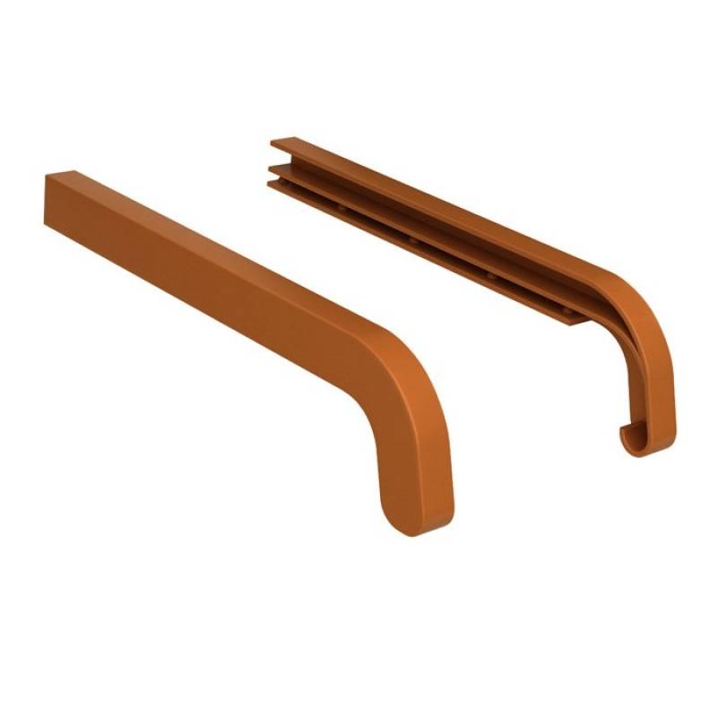 Zakończenia ZŁOTY DĄB 350mm do parapetu zewnętrznego Softline, 800.8003.00.SF