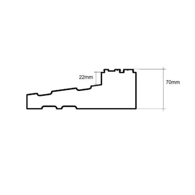 Podparapet termiczny zewnętrzny XPS 1,18m VEKA 82, 735TERM-