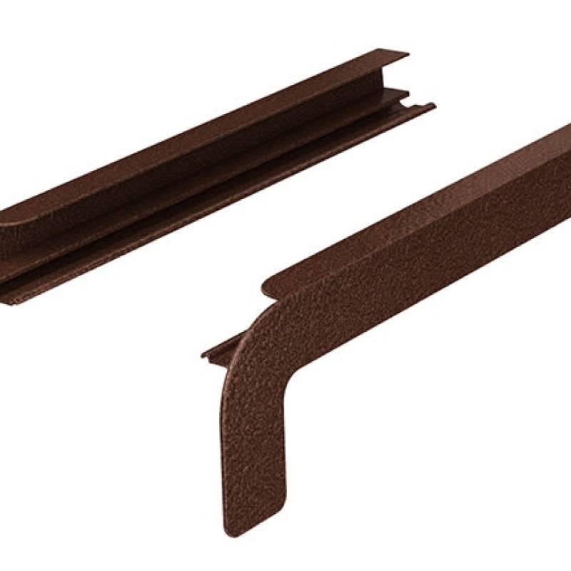 Zakończenia aluminiowe Soft 200mm do parapetu zewnętrznego Miedź Antyczna, 800.Miedz.00.ALU-200
