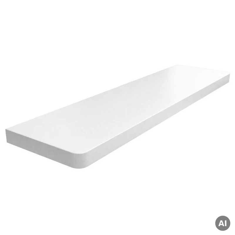 Parapet MDF laminowany Białe Drewno, 800.MDF.BD.KOL.