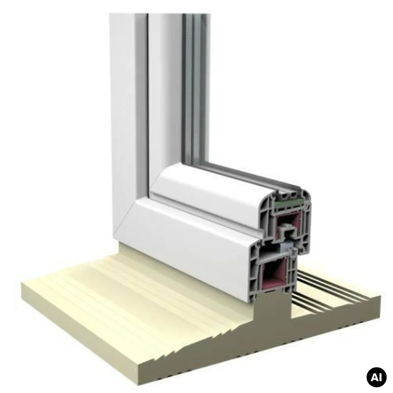 Ciepły parapet obustronny do ALUPLAST IDEAL 8000 - termiczn