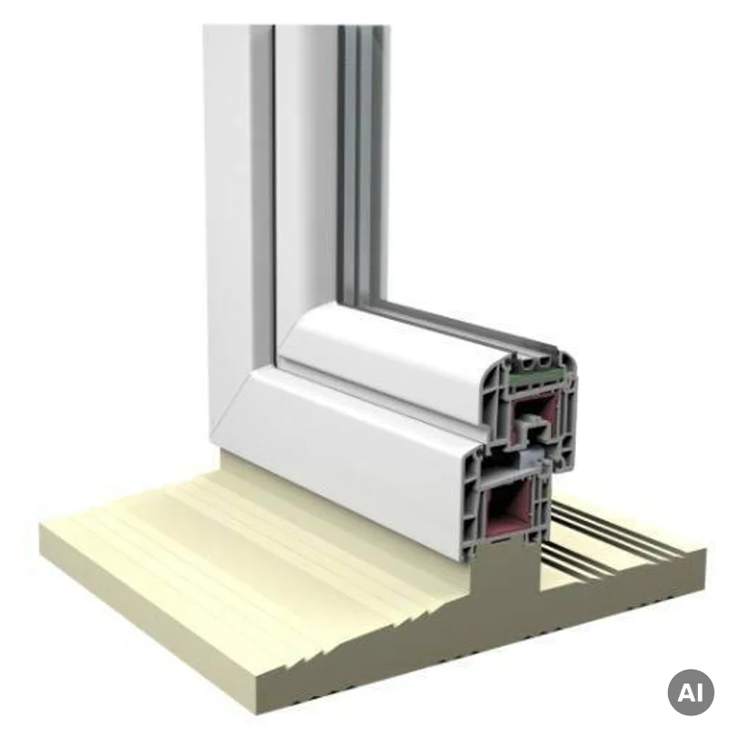 Ciepły parapet obustronny do ALUPLAST IDEAL 8000 - termiczn