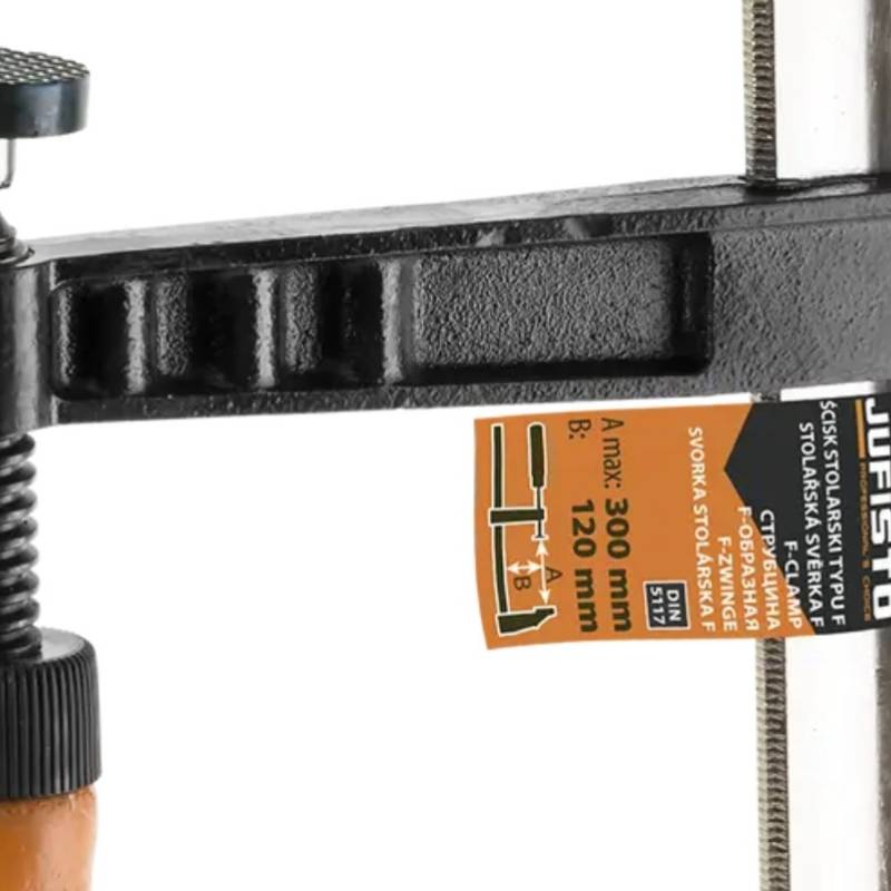Ścisk stolarski typu F 120X300mm, SSTF120X300MMJ - 2