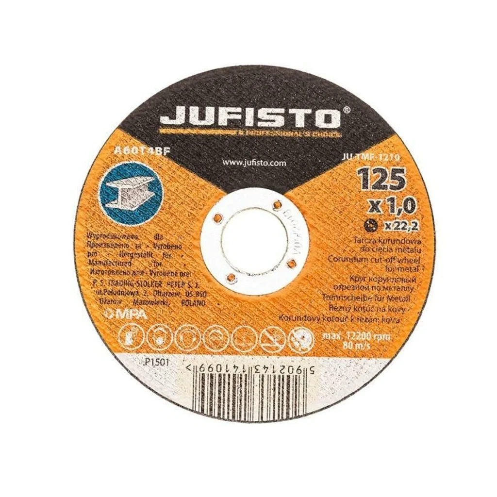 Tarcza do cięcia 125x1.0x22.2 mm, Stal