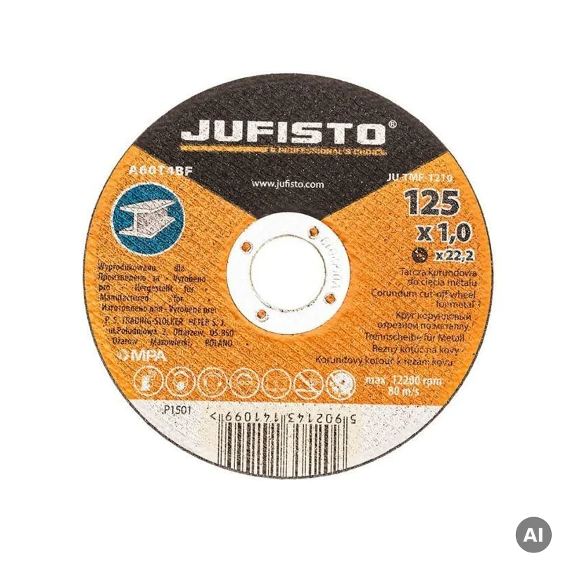Tarcza do cięcia stali metalu 125x1.0x22.2 mm, TDC125X1X222