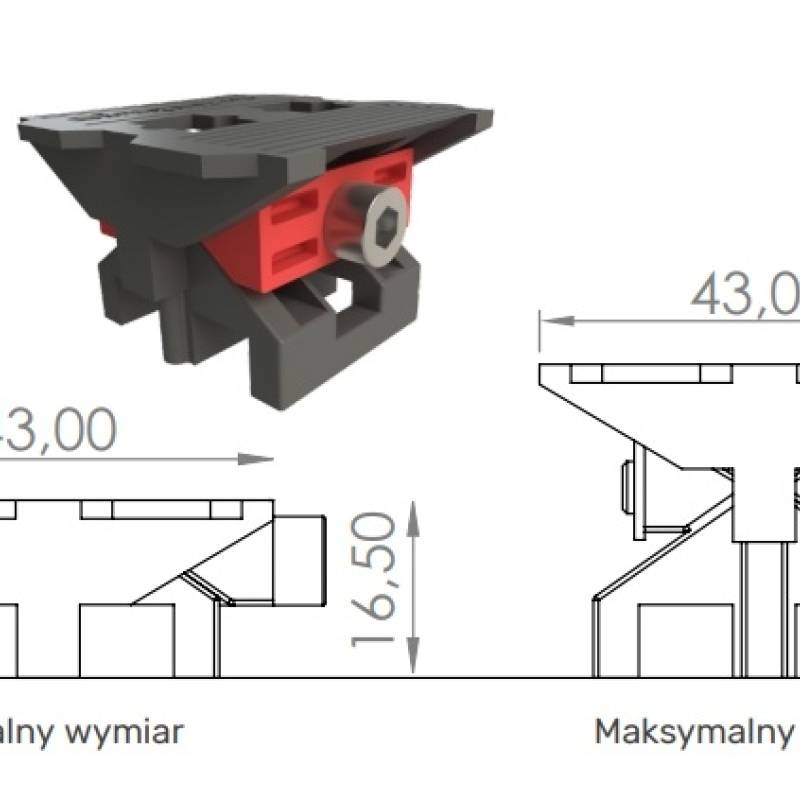 URP EMO XE - Uniwersalny rozpierak pozycjonujący 16-30mm 10