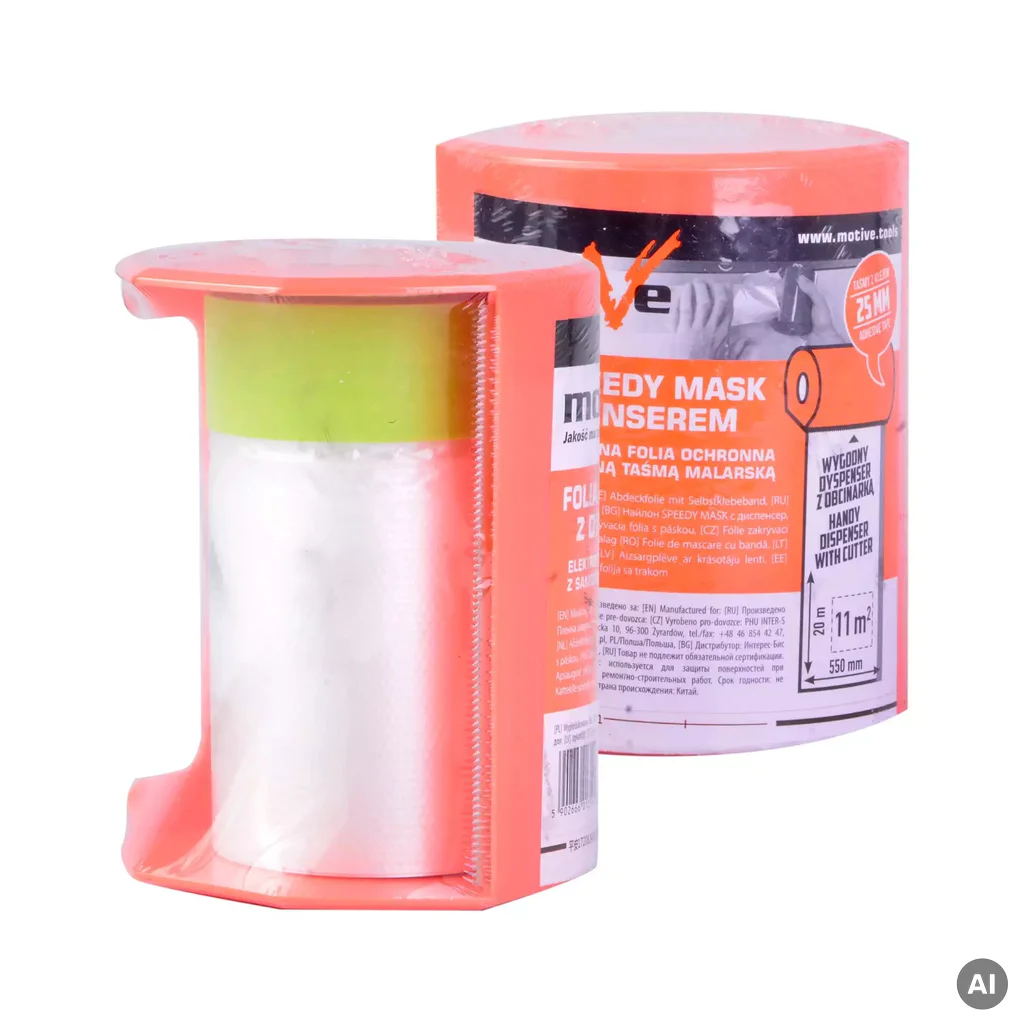 DYSPENSER Z FOLIĄ SPEEDY MASK 5,5m/20m DYSPENSER Z FOLIĄ SPEEDY MASK 5,5m/20m