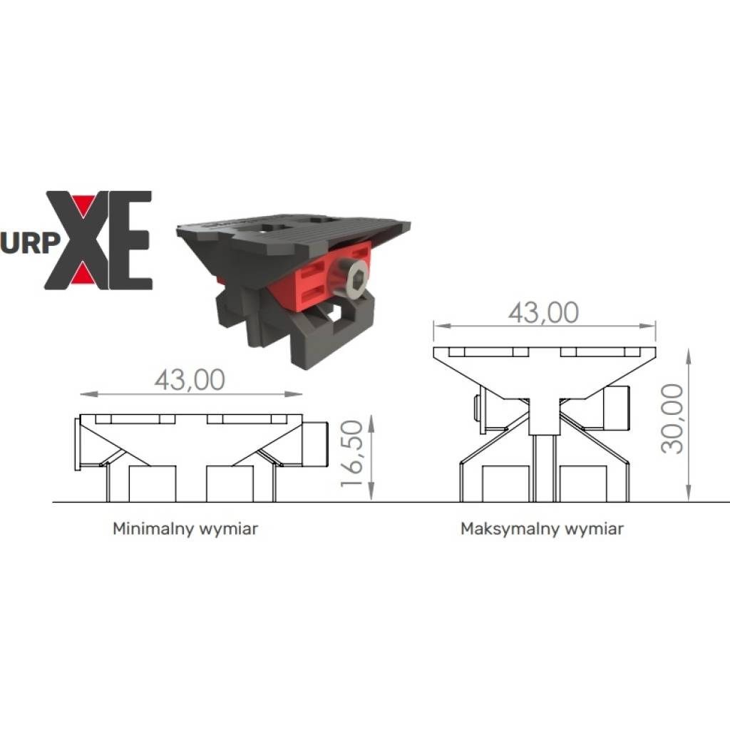 URP EMO XE - Uniwersalny rozpierak pozycjonujący 16-30mm 25 szt, 800.EMO.URP.