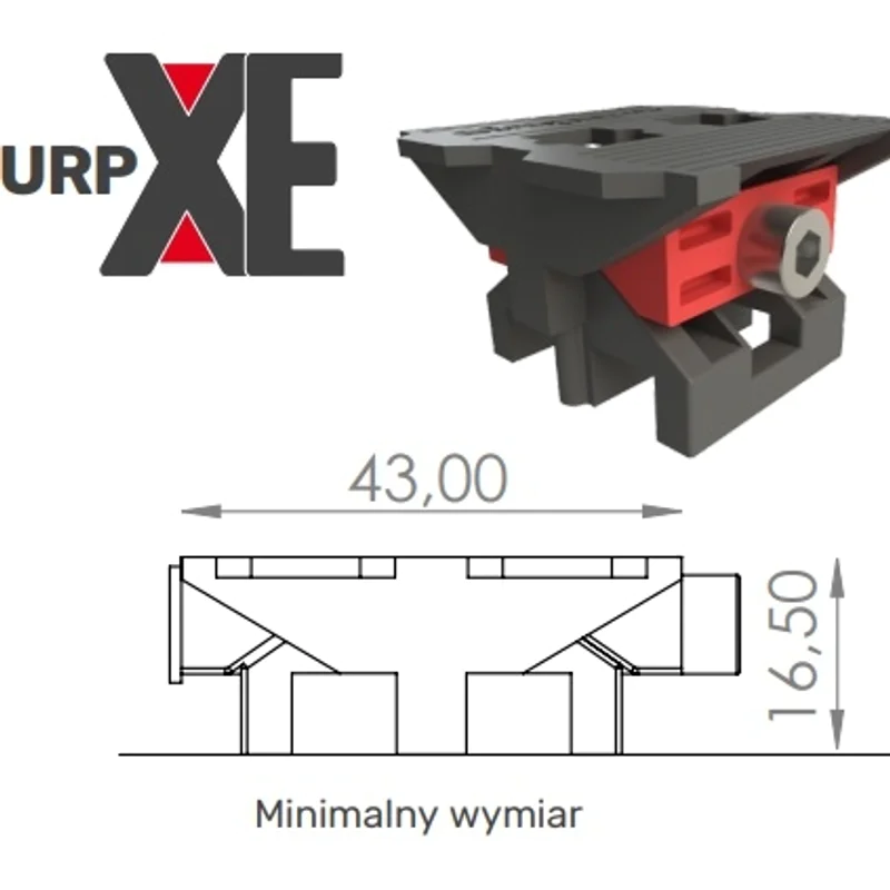 URP EMO XE - Uniwersalny rozpierak pozycjonujący 16-30mm 25