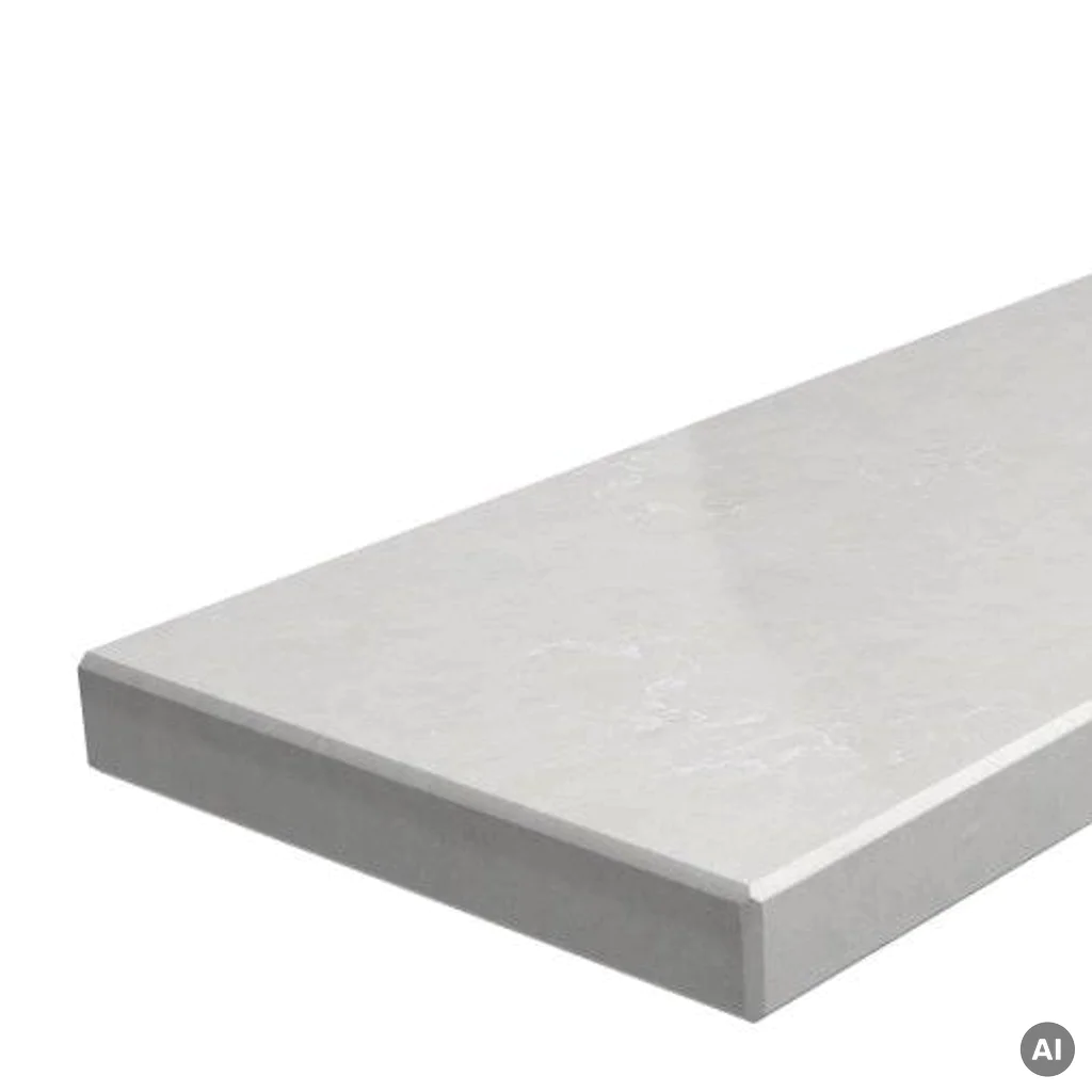 Parapet konglomerat kwarcowy Lagoon White, 800.20.LAWH-C