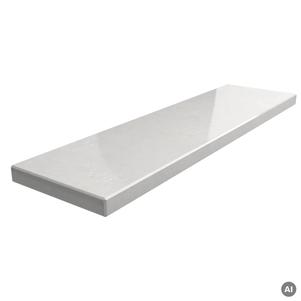 Parapet konglomerat kwarcowy Lagoon White, 800.20.LAWH-C