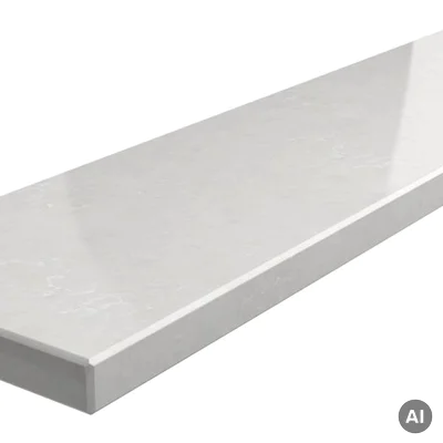 Parapet konglomerat kwarcowy Lagoon White, 800.20.LAWH-C
